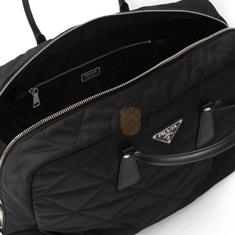 PRADA QUILTED RE-NYLON TRAVEL BAG 2VA009 (45*30.5*15cm)